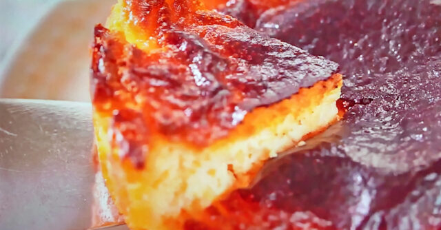 【ラヴィット】バスク風チーズケーキのレシピ｜カップバニラアイスで作る超簡単バズりスイーツ