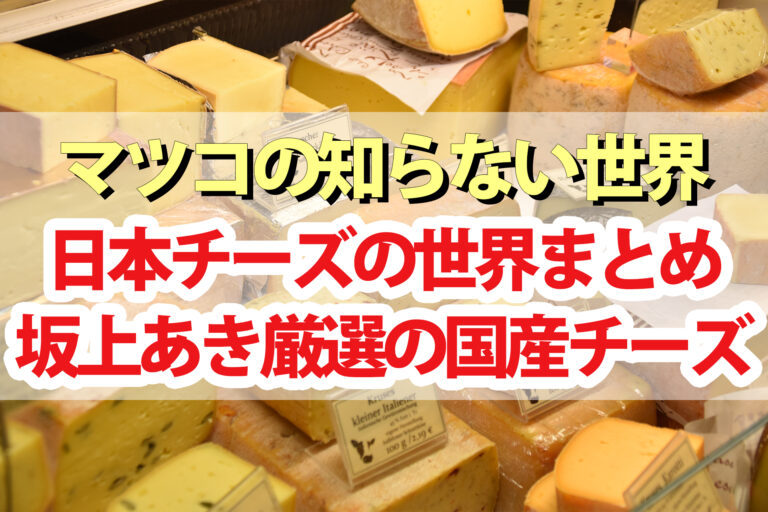 【マツコの知らない世界】日本チーズの世界お取り寄せ｜坂上あきさん厳選