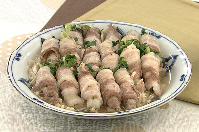 【DAIGOも台所】シャキシャキ野菜の豚バラ蒸しのレシピ｜えのきだけ料理