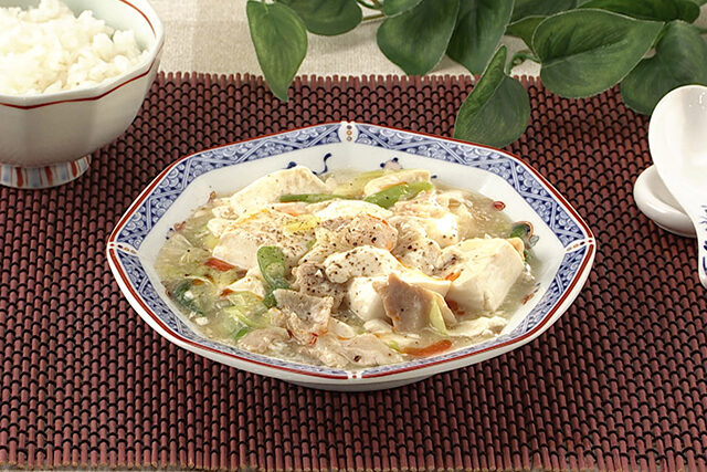 【DAIGOも台所】山本ゆり『長ネギと豚バラの塩麻婆豆腐』レシピ