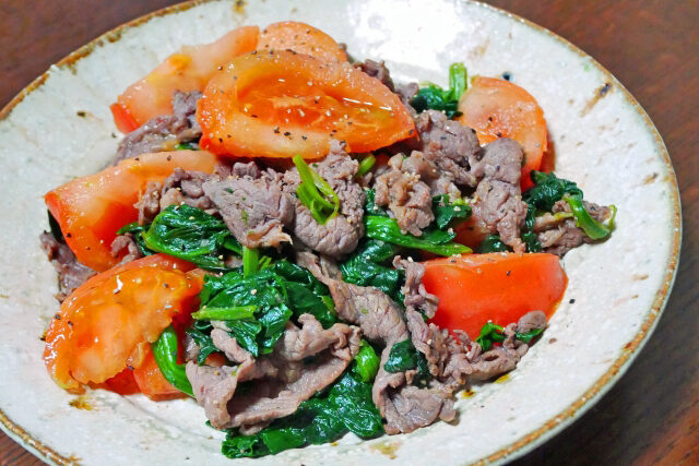 【きょうの料理】カリカリ豚とトマトの青じそ炒めのレシピ ワタナベマキの夏のいたわり食堂