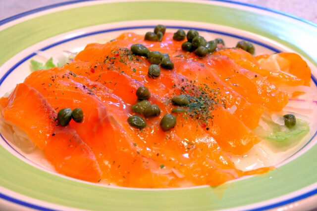 【DAIGOも台所】鮭のわさびドレッシングのレシピ お刺身アレンジ料理
