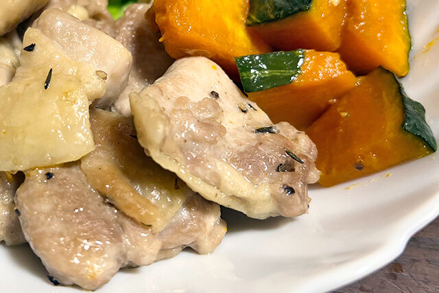 【DAIGOも台所】鶏とかぼちゃの炒めもののレシピ 鶏むね肉アレンジ料理
