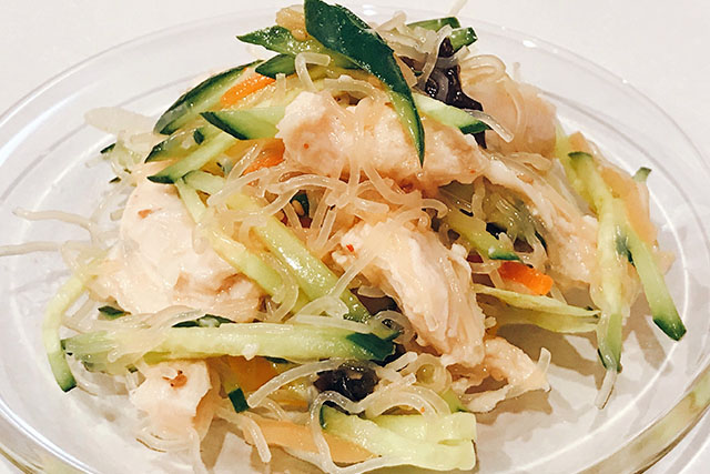 【きょうの料理】ささみの春雨サラダのレシピ 本田朋子さんの鶏肉料理