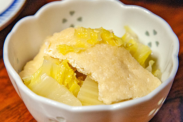 【きょうの料理】白菜と油揚げの煮浸しのレシピ(八方だし)長尾信之さんの減塩料理