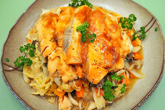 【きょうの料理】野菜たっぷりレンチン蒸し魚のレシピ しらいのりこさんの20分で晩ごはん