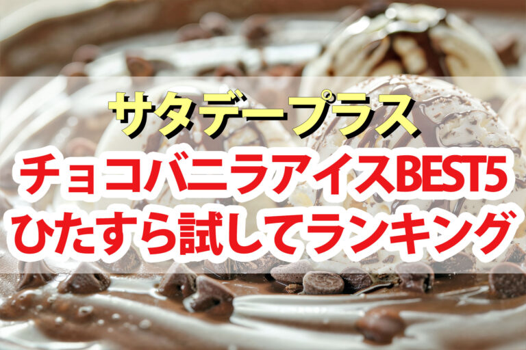 【サタプラ】チョコバニラアイスひたすら試してランキングBEST5【サタデープラス】